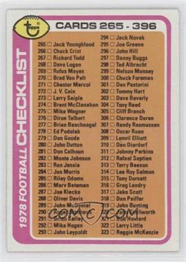 1978 Topps - [Base] #388 - Checklist