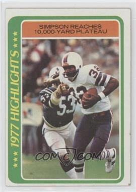 1978 Topps - [Base] #4 - O.J. Simpson