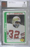 O.J. Simpson [BVG 7 NEAR MINT]