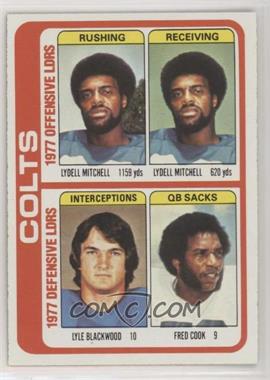1978 Topps - [Base] #502 - Lydell Mitchell, Lyle Blackwood, Fred Cook