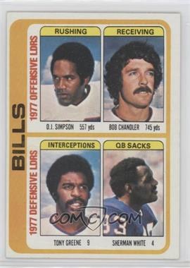 1978 Topps - [Base] #503 - O.J. Simpson, Bob Chandler, Sherman White, Tony Greene