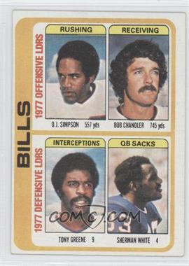 1978 Topps - [Base] #503 - O.J. Simpson, Bob Chandler, Sherman White, Tony Greene