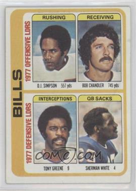 1978 Topps - [Base] #503 - O.J. Simpson, Bob Chandler, Sherman White, Tony Greene