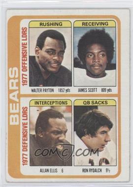 1978 Topps - [Base] #504 - Walter Payton, James Scott, Allan Ellis, Ron Rydalch