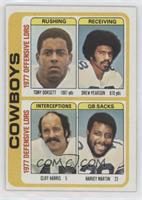 Tony Dorsett, Drew Pearson, Cliff Harris, Harvey Martin [Poor to Fair]