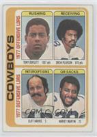 Tony Dorsett, Drew Pearson, Cliff Harris, Harvey Martin