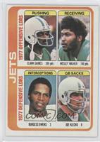 Clark Gaines, Wesley Walker, Burgess Owens, Joe Klecko