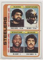 Franco Harris, Jim Smith, Mel Blount, Steve Furness [Good to VG‑…