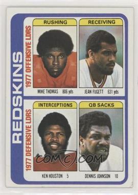 1978 Topps - [Base] #528 - Mike Thomas, Jean Fugett, Ken Houston, Dennis Johnson