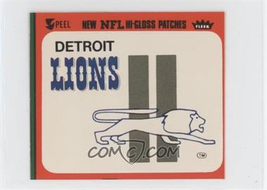 1979 Fleer Team Action Hi-Gloss Patches - [Base] #DELL - Detroit Lions Logo