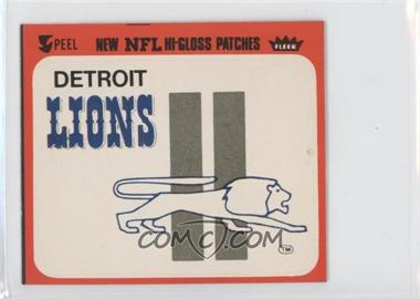 1979 Fleer Team Action Hi-Gloss Patches - [Base] #DELL - Detroit Lions Logo