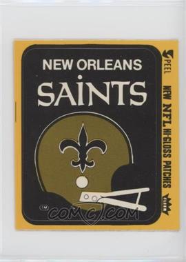 1979 Fleer Team Action Hi-Gloss Patches - [Base] #NOSH - New Orleans Saints Helmet