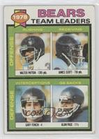 Walter Payton, James Scott, Gary Fencik, Alan Page [Good to VG‑…