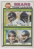 Walter Payton, James Scott, Gary Fencik, Alan Page [Poor to Fair]