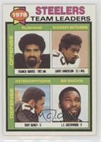 Franco Harris, Larry Anderson, Tony Dungy, L.C. Greenwood)