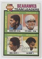 Sherman Smith, Steve Largent, Cornell Webster, Bill Gregory) [Good to …