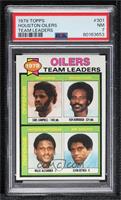 Earl Campbell, Willie Alexander, Ken Burrough, Elvin Bethea [PSA 7 NM]