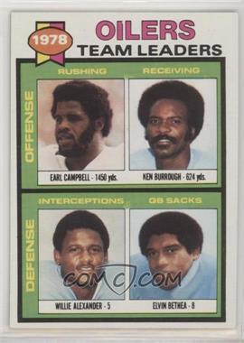 1979 Topps - [Base] #301 - Earl Campbell, Willie Alexander, Ken Burrough, Elvin Bethea [Poor to Fair]