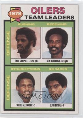 1979 Topps - [Base] #301 - Earl Campbell, Willie Alexander, Ken Burrough, Elvin Bethea