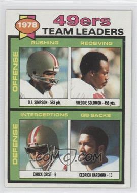 1979 Topps - [Base] #38 - O.J. Simpson, Chuck Crist, Freddie Solomon, Cedrick Hardman)