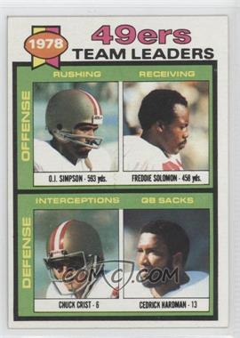 1979 Topps - [Base] #38 - O.J. Simpson, Chuck Crist, Freddie Solomon, Cedrick Hardman)