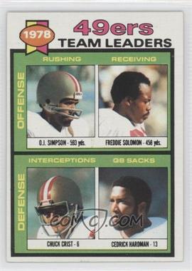 1979 Topps - [Base] #38 - O.J. Simpson, Chuck Crist, Freddie Solomon, Cedrick Hardman)