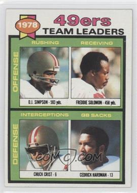 1979 Topps - [Base] #38 - O.J. Simpson, Chuck Crist, Freddie Solomon, Cedrick Hardman)