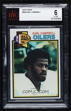 1979 Topps - [Base] #390 - Earl Campbell [BVG 6 EX‑MT]