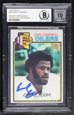 1979 Topps - [Base] #390 - Earl Campbell [BAS BGS Authentic]