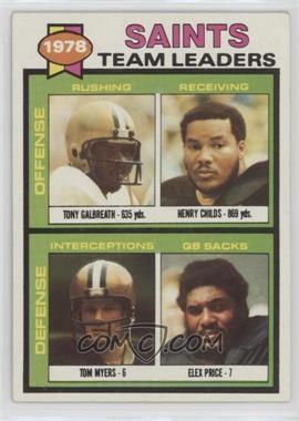 1979 Topps - [Base] #451 - Tony Galbreath, Henry Childs, Tom Myers, Elex Price)