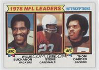 Willie Buchanon, Thom Darden, Ken Stone [Noted]