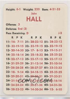 1980-89 APBA Football Great Teams of the Past - [Base] #_JOHA - John Hall