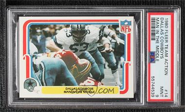 1980 Fleer NFL Team Action - [Base] #14 - Dallas Cowboys Man in the Middle [PSA 9 MINT]