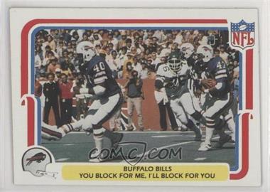 1980 Fleer NFL Team Action - [Base] #5 - Buffalo Bills You Block for Me, I'll Block for You