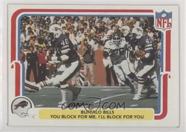 1980 Fleer NFL Team Action - [Base] #5 - Buffalo Bills You Block for Me, I'll Block for You