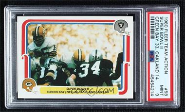 1980 Fleer NFL Team Action - [Base] #58 - Super Bowl II [PSA 9 MINT]