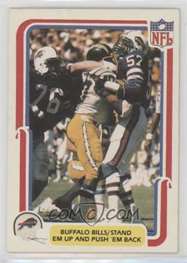 1980 Fleer NFL Team Action - [Base] #6 - Buffalo Bills Stand 'em Up and Push 'em Back