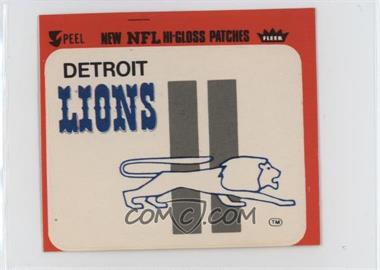 1980 Fleer Team Action Hi-Gloss Patches - [Base] #_DETL - Detroit Lions Logo