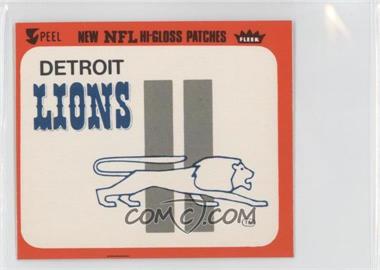 1980 Fleer Team Action Hi-Gloss Patches - [Base] #_DETL - Detroit Lions Logo