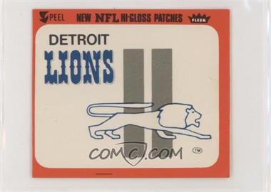 1980 Fleer Team Action Hi-Gloss Patches - [Base] #_DETL - Detroit Lions Logo