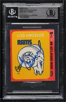 Los Angeles Rams Logo (Red Border) [BAS Certified BGS Encased]