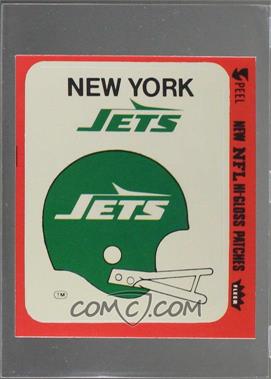 1980 Fleer Team Action Hi-Gloss Patches - [Base] #_NYJH - New York Jets Helmets [Poor to Fair]