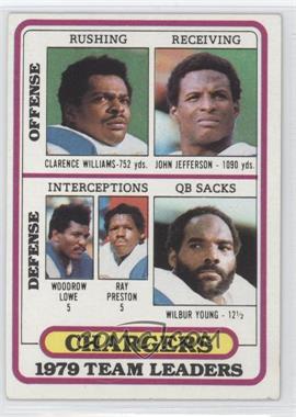 1980 Topps - [Base] #169 - Clarence Williams, John Jefferson, Woodrow Lowe, Ralph Perretta, Wilbur Young