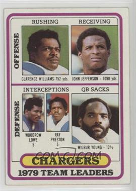 1980 Topps - [Base] #169 - Clarence Williams, John Jefferson, Woodrow Lowe, Ralph Perretta, Wilbur Young