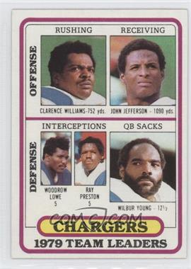 1980 Topps - [Base] #169 - Clarence Williams, John Jefferson, Woodrow Lowe, Ralph Perretta, Wilbur Young