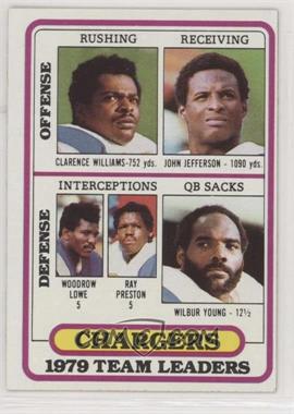 1980 Topps - [Base] #169 - Clarence Williams, John Jefferson, Woodrow Lowe, Ralph Perretta, Wilbur Young