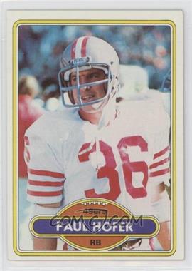 1980 Topps - [Base] #178 - Paul Hofer