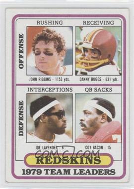 1980 Topps - [Base] #19 - John Riggins, Joe Lavender, Coy Bacon, Danny Buggs [Good to VG‑EX]