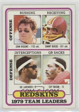 1980 Topps - [Base] #19 - John Riggins, Joe Lavender, Coy Bacon, Danny Buggs [Good to VG‑EX]