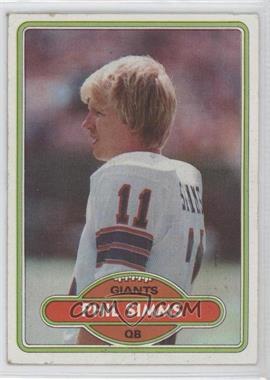 1980 Topps - [Base] #225 - Phil Simms [Noted]